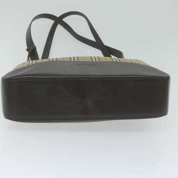 BURBERRY Nova Check Tote Bag Canvas Beige Auth 66489 - Picture 5 of 16